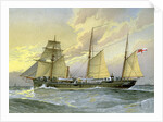 HMS Thrush, British 1st class gunboat by William Frederick Mitchell