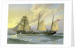 HMS Thrush, British 1st class gunboat by William Frederick Mitchell