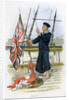 Royal Navy sailor signalling by William Christian Symons