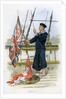 Royal Navy sailor signalling by William Christian Symons