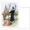 Royal Navy sailor signalling by William Christian Symons