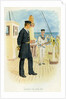 Royal Navy Lieutenant and signal boy by Anonymous