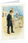 Royal Navy Lieutenant and signal boy by Anonymous