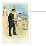 Royal Navy Lieutenant and signal boy by Anonymous