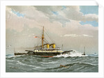 HMS Rodney, Royal Navy 1st class battleship by William Frederick Mitchell