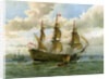 Royal Navy battle ship by William Frederick Mitchell