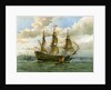 Royal Navy battle ship by William Frederick Mitchell