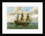 Royal Navy battle ship by William Frederick Mitchell
