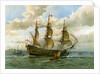 Royal Navy battle ship by William Frederick Mitchell