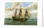 Royal Navy battle ship by William Frederick Mitchell