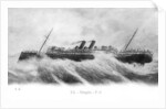 SS Mongolia in heavy seas by Anonymous