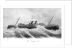 SS Mongolia in heavy seas by Anonymous