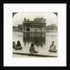 Fakirs at Amritsar, looking south across the Sacred Tank to the Golden Temple, India by Underwood & Underwood