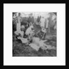 Skinning a dead tiger, shoot of the Maharajah of Cooch Behar, India by Underwood & Underwood