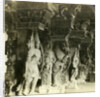 Pillars of a Hindu temple, Madurai, India by Underwood & Underwood