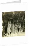 Pillars of a Hindu temple, Madurai, India by Underwood & Underwood