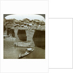 Quaint bridge and houses, City of Sun, Kashmir, India by Underwood & Underwood