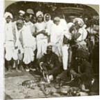 Snake charmer, Calcutta, India by Underwood & Underwood
