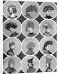 Male headdresses by Anonymous