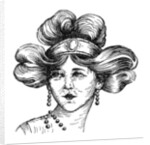 Woman's hairstyle by Anonymous
