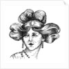 Woman's hairstyle by Anonymous