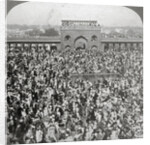 In the Court of the Jumma Mosque, Delhi, India by Underwood & Underwood