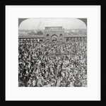 In the Court of the Jumma Mosque, Delhi, India by Underwood & Underwood