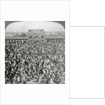 In the Court of the Jumma Mosque, Delhi, India by Underwood & Underwood