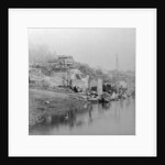 Bathing ghat, Benares, India by BW Kilburn