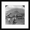 Native girls with their water vessels made from shafts of bamboo, Philippines by HC White