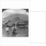 Native girls with their water vessels made from shafts of bamboo, Philippines by HC White