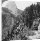 View from Glacier Canyon to Half Dome, Yosemite Valley, California, USA by Underwood & Underwood
