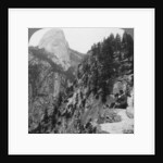 View from Glacier Canyon to Half Dome, Yosemite Valley, California, USA by Underwood & Underwood