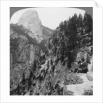 View from Glacier Canyon to Half Dome, Yosemite Valley, California, USA by Underwood & Underwood