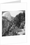 View from Glacier Canyon to Half Dome, Yosemite Valley, California, USA by Underwood & Underwood