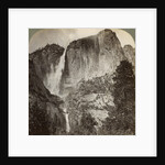Yosemite Point and wind-blown Yosemite Falls, Yosemite Valley, California, USA by Underwood & Underwood