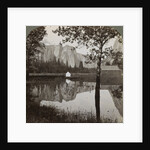 Mirror view of Cathedral Rocks, Yosemite Valley, California, USA by Underwood & Underwood