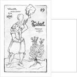One of the earliest illustrations of smoking by Anonymous