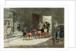 Coach arriving in the yard of an inn by Anonymous