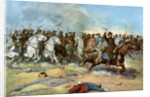 Cavalry charge by US regulars, Spanish-American War by Anonymous