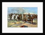 Cavalry charge by US regulars, Spanish-American War by Anonymous