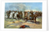 Cavalry charge by US regulars, Spanish-American War by Anonymous