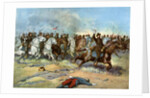 Cavalry charge by US regulars, Spanish-American War by Anonymous