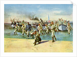 Landing ammunition for the insurgents, under fire, Spanish-American War, Cuba by Anonymous