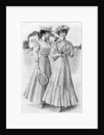 Tennis gowns, girls' attire for August by Anonymous