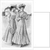 Tennis gowns, girls' attire for August by Anonymous