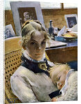 A Studio Idyll: the Artist's Wife and their Daughter Suzanne by Carl Larsson