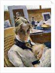 A Studio Idyll: the Artist's Wife and their Daughter Suzanne by Carl Larsson