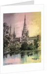 Lichfield Cathedral, Staffordshire by Alfred Concanen