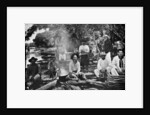 Cooking on a raft, Paraguay by Anonymous